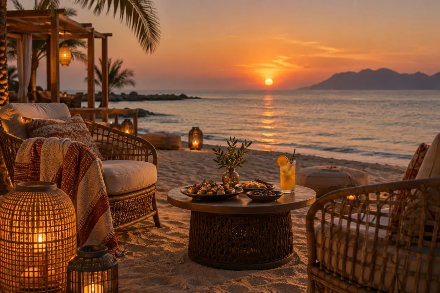 Jetty Lounge — beach sunset, One&Only