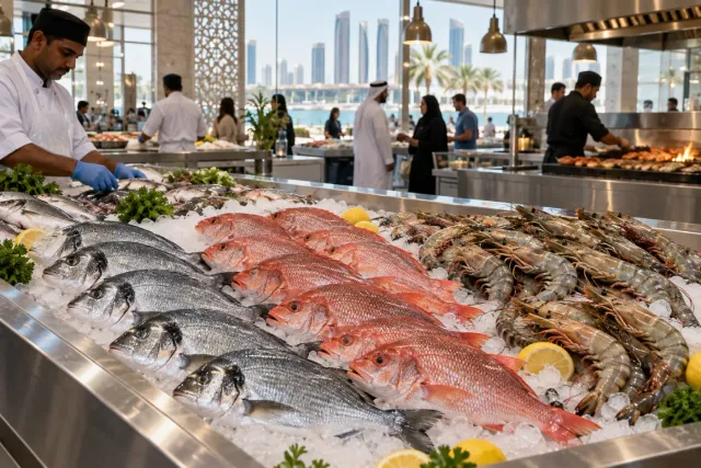 Mina Fish Market & grill area
