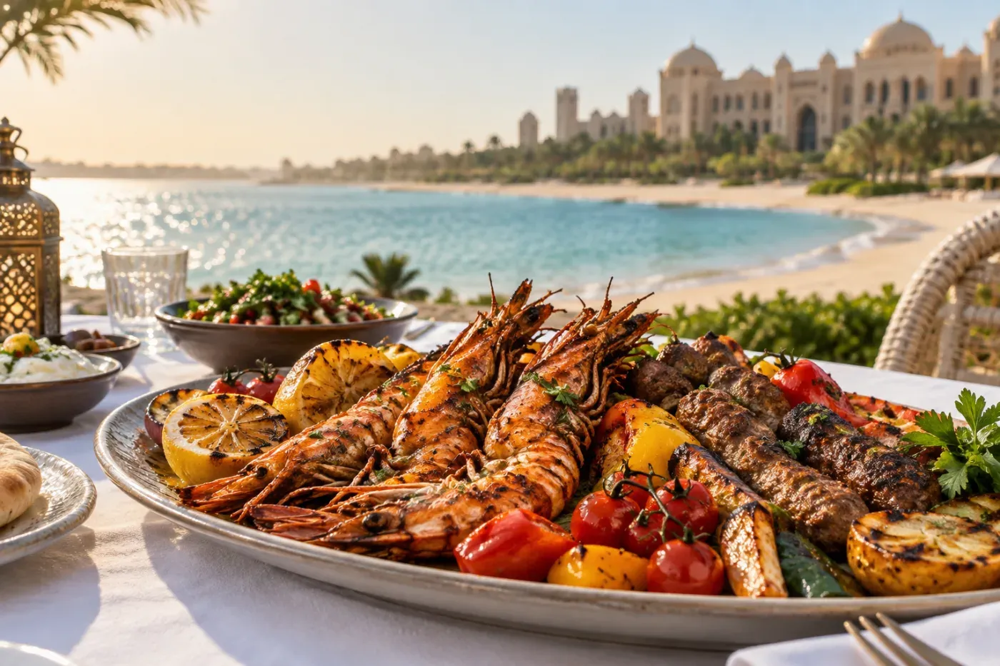 BBQ Al Qasr (Emirates Palace) — beach brunch