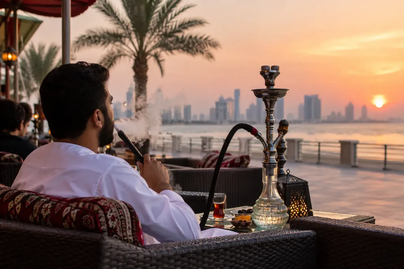 Corniche shisha cafés