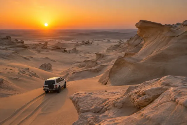 Al Wathba Fossil Dunes Sunset Safari